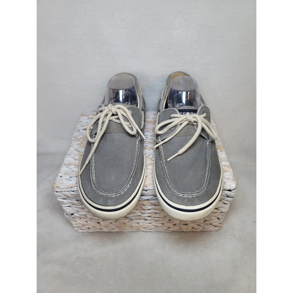 Sperry Top Sider Nautical Coastal Loafers Mens Boat Shoes Preppy‎ Gray Size 12